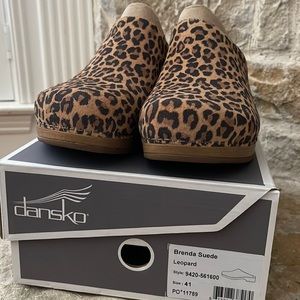 Dansko Leopard Print Clogs New in Box Size 41